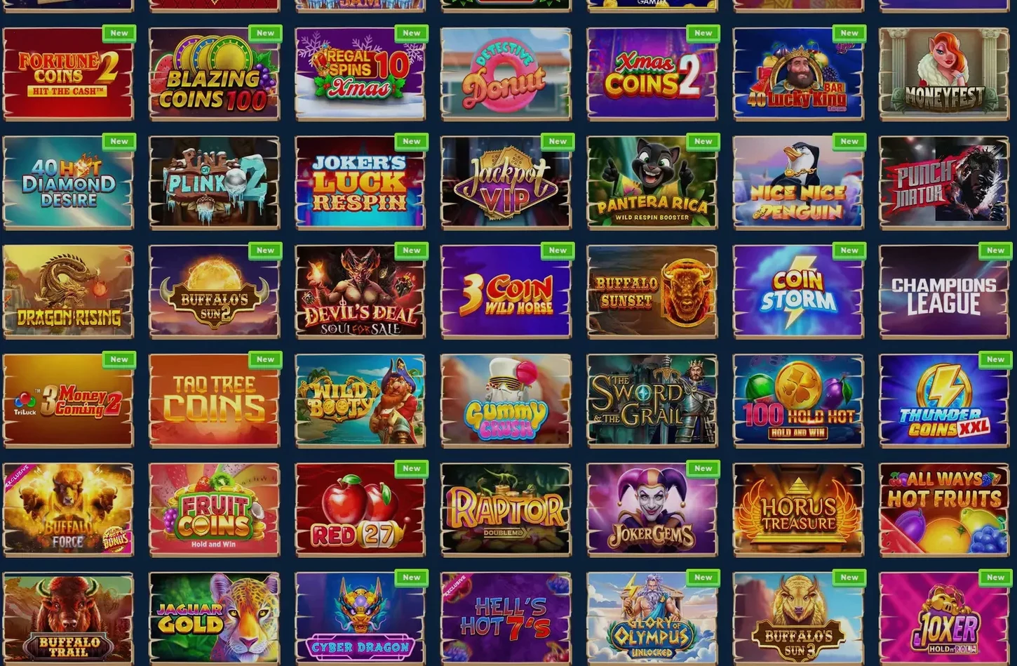 Игровой интерфейс 1го казино